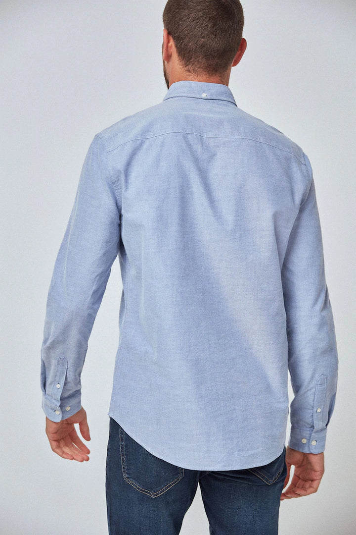 Next Light Blue Long Sleeve Oxford Shirt