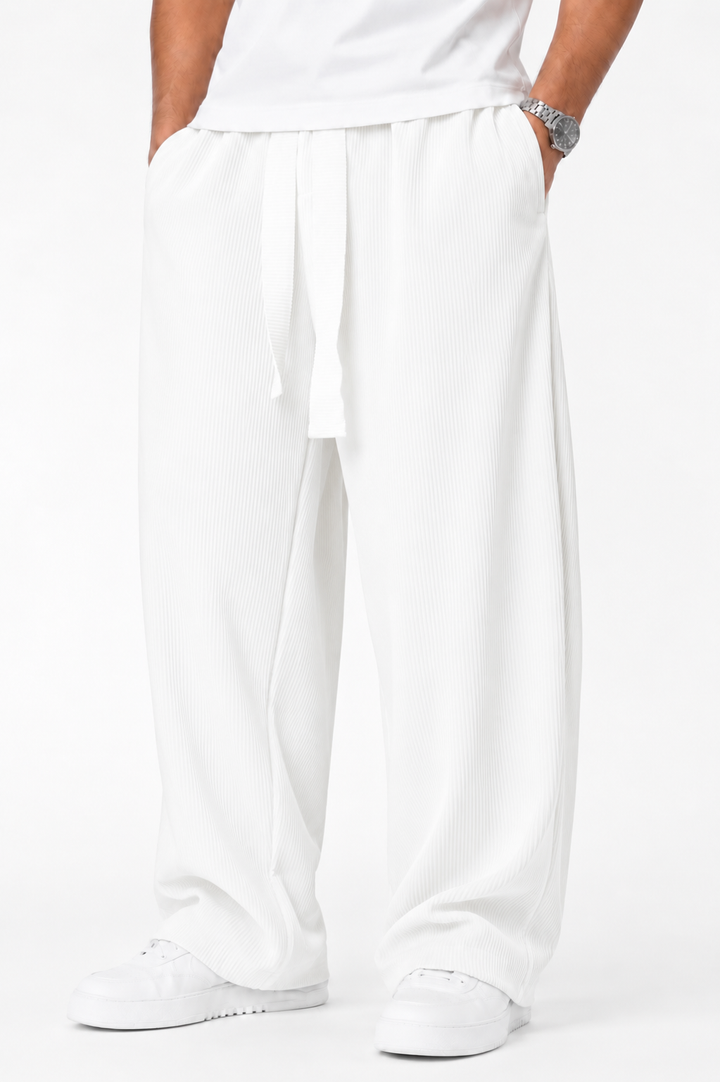 2morrow Belt Detail Pants in White