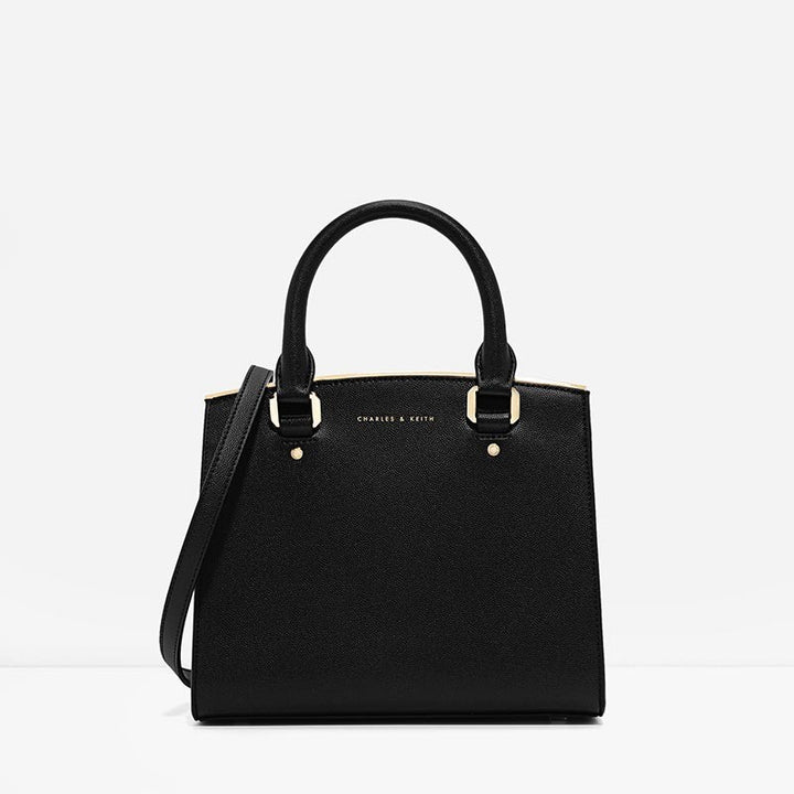 Charles & Keith Classic Structured Bag in black