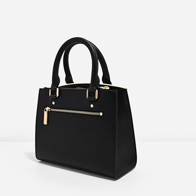 Charles & Keith Classic Structured Bag in black