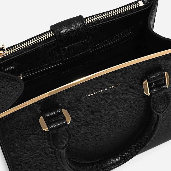 Charles & Keith Classic Structured Bag in black