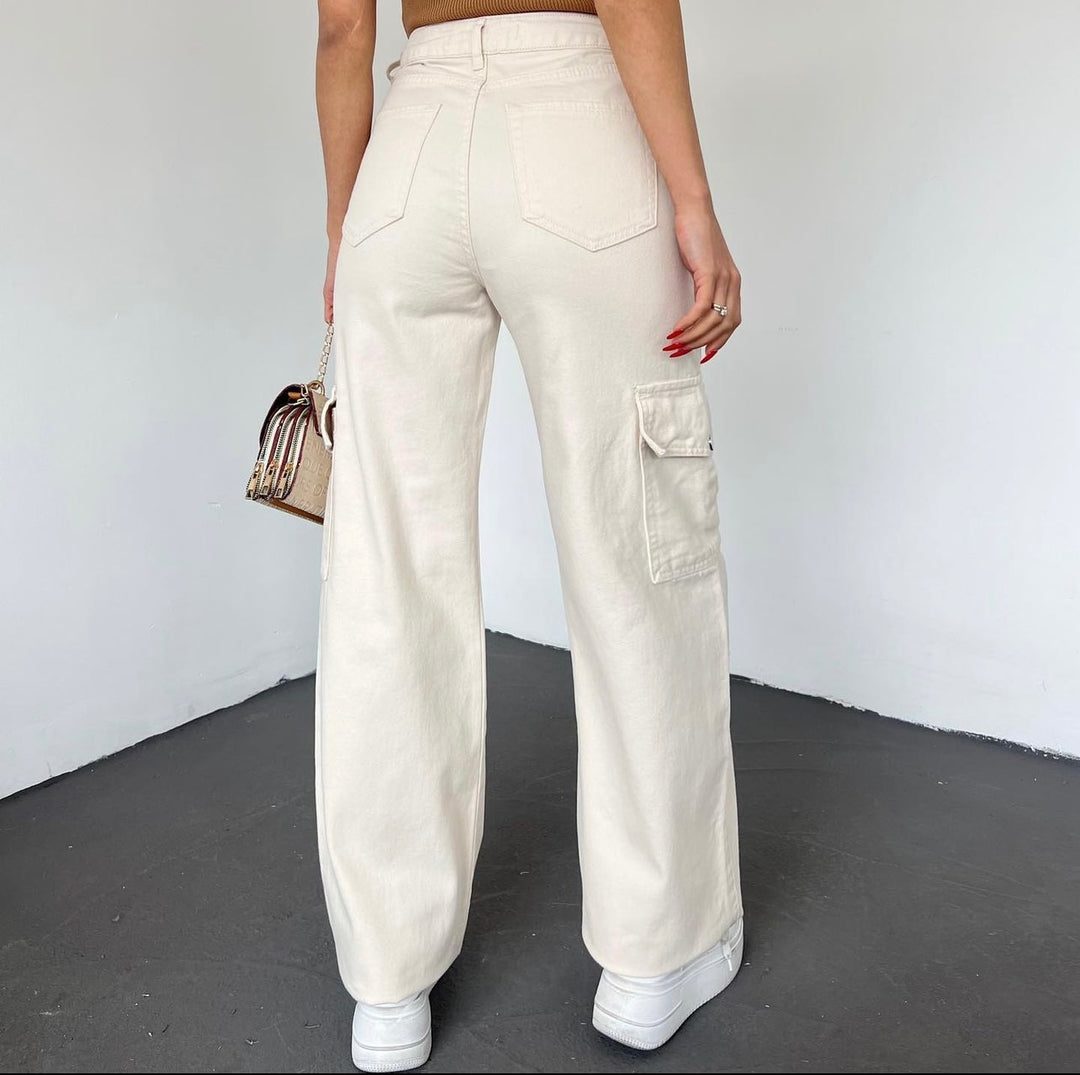 Zeo basic pants in beige