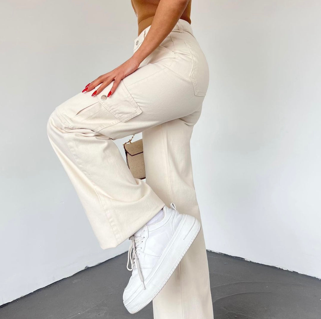 Zeo basic pants in beige