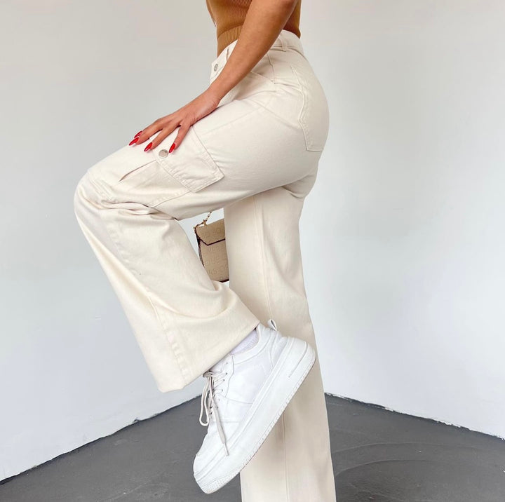 Zeo basic pants in beige