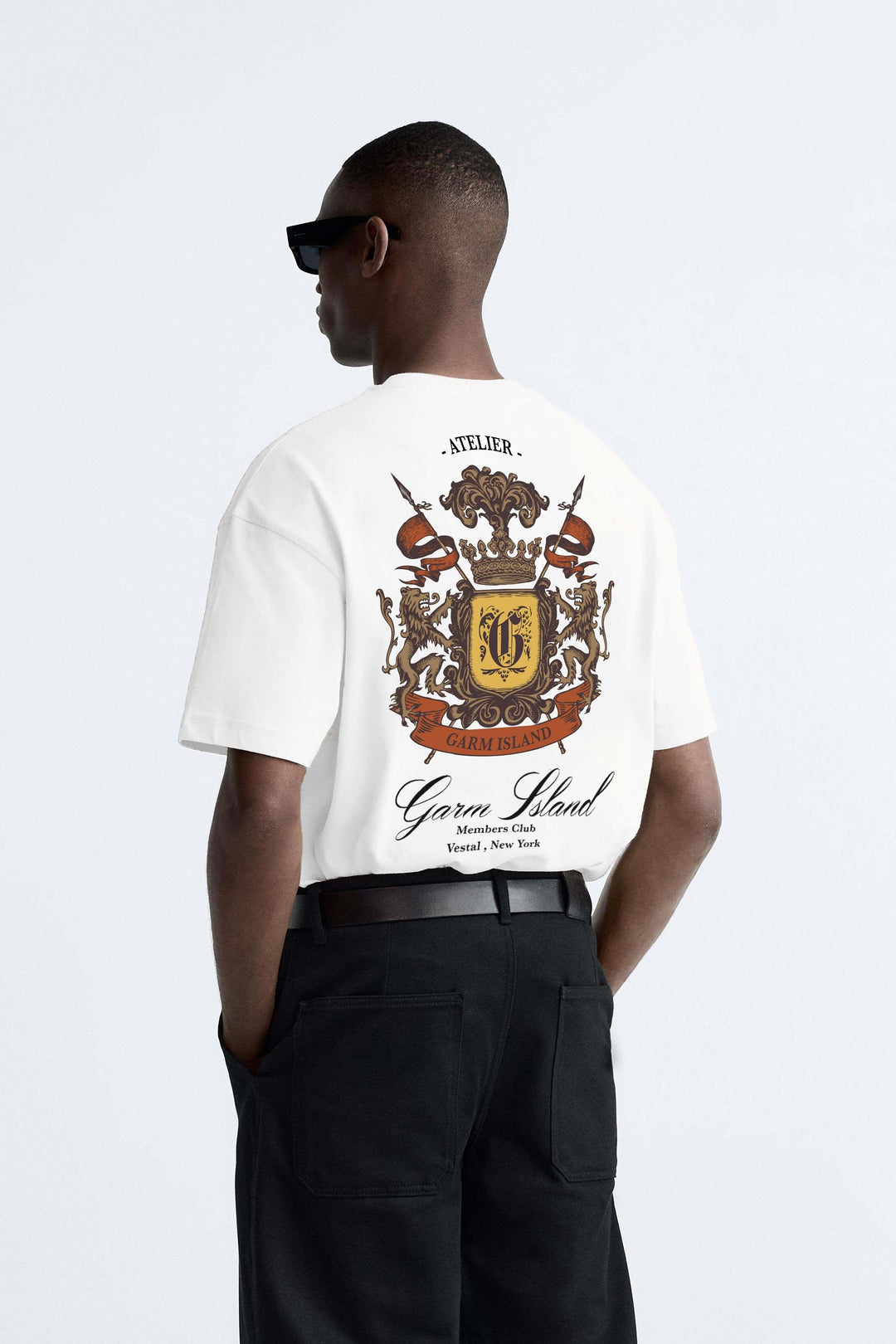 Garm Island Maison De Vetements Crest Premium T-shirt in White