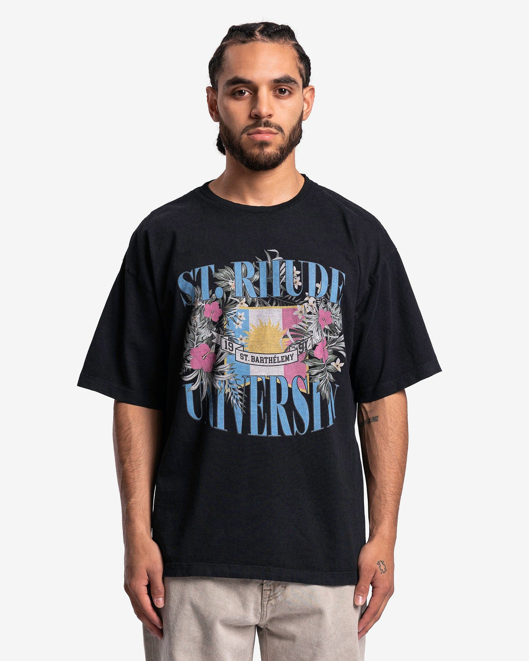 RHUDE ST UNIVERSITY T-SHIRT