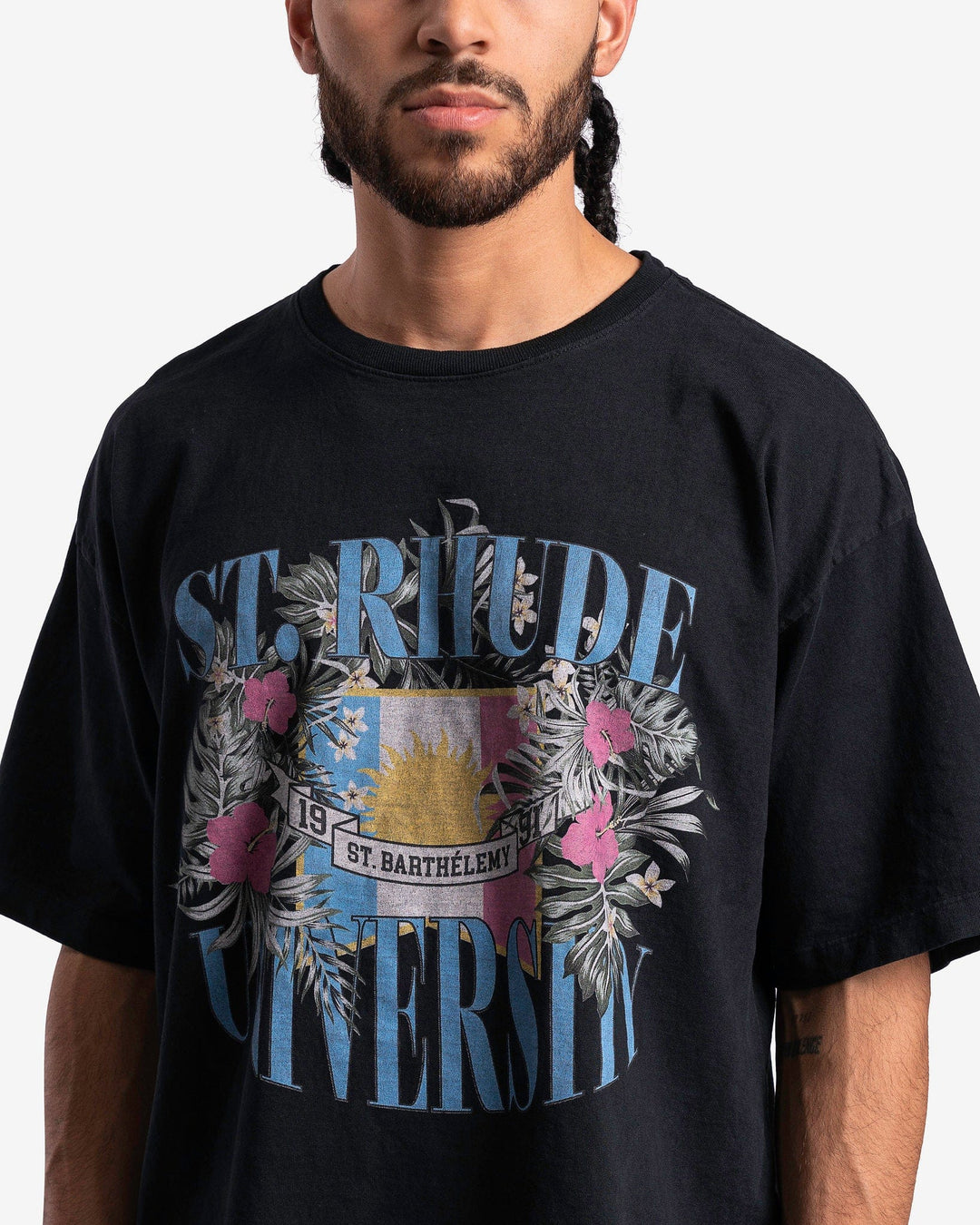 RHUDE ST UNIVERSITY T-SHIRT