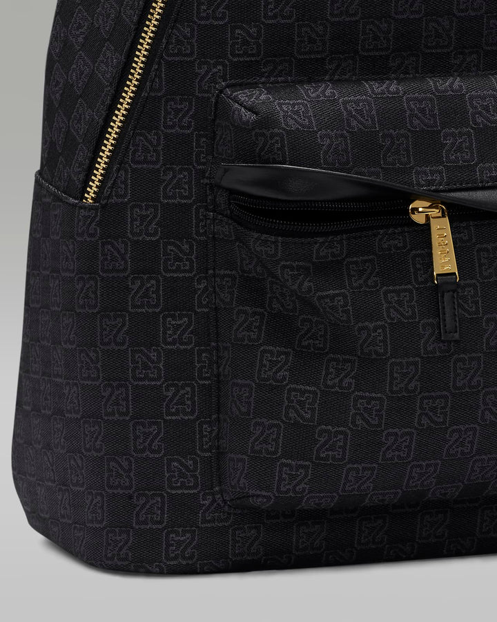 Jordan 23 embroidered backpack bag in black