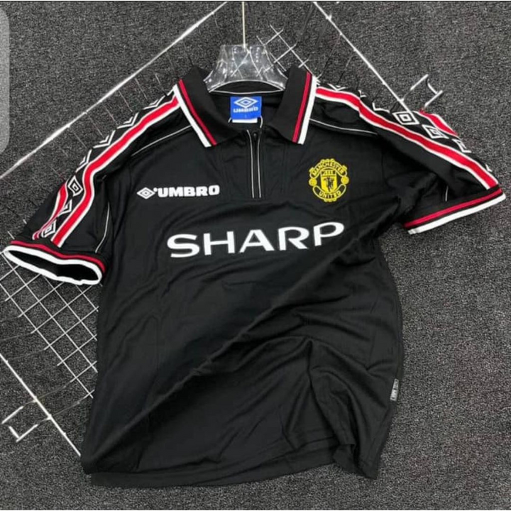 Manchester United Retro Away 1998 Jersey in black