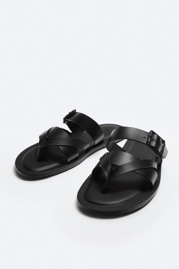 ZARA STRAP SANDALS WITH BUCKLE FASTENING