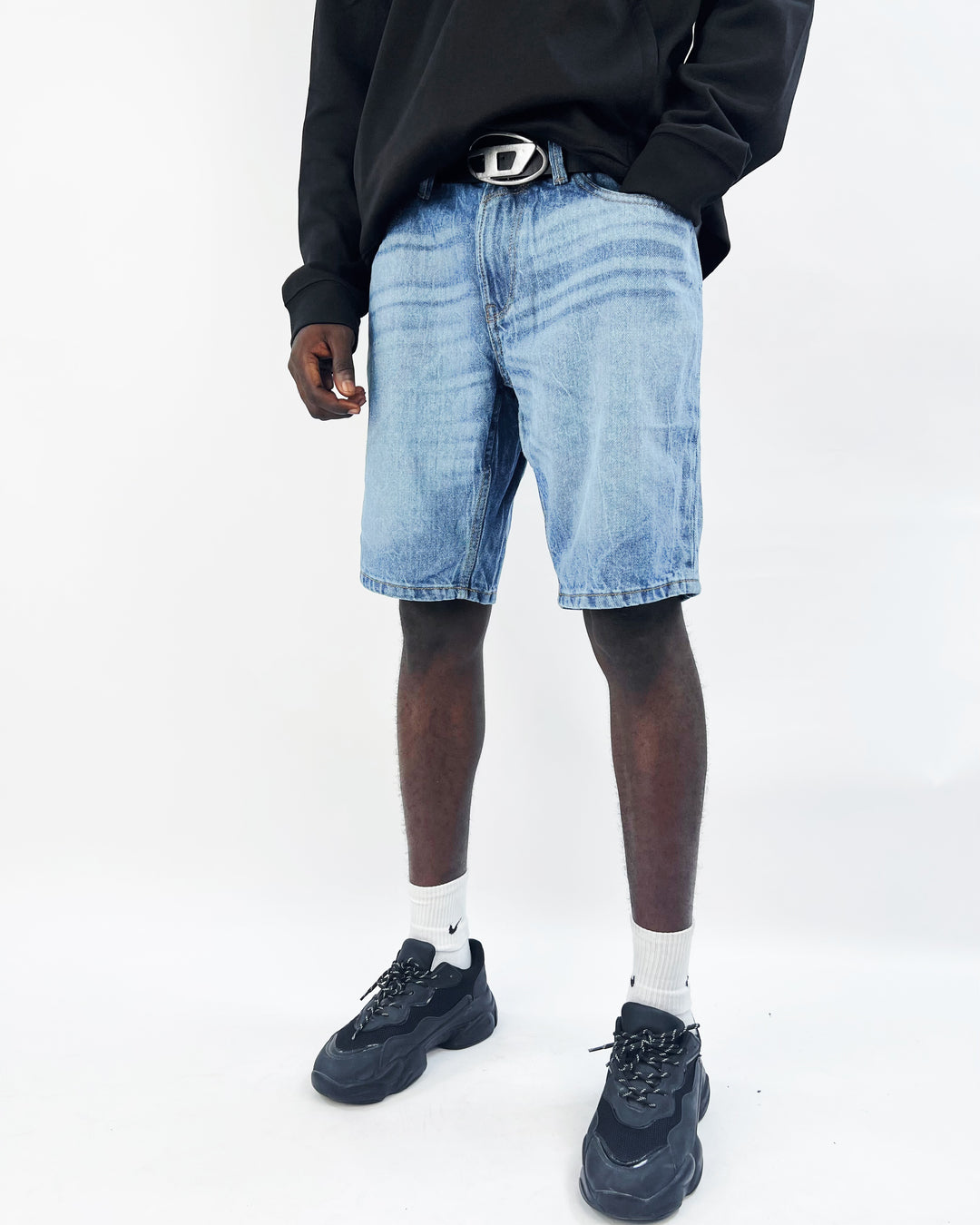 Tom Tailor Denim Shorts in light stone blue