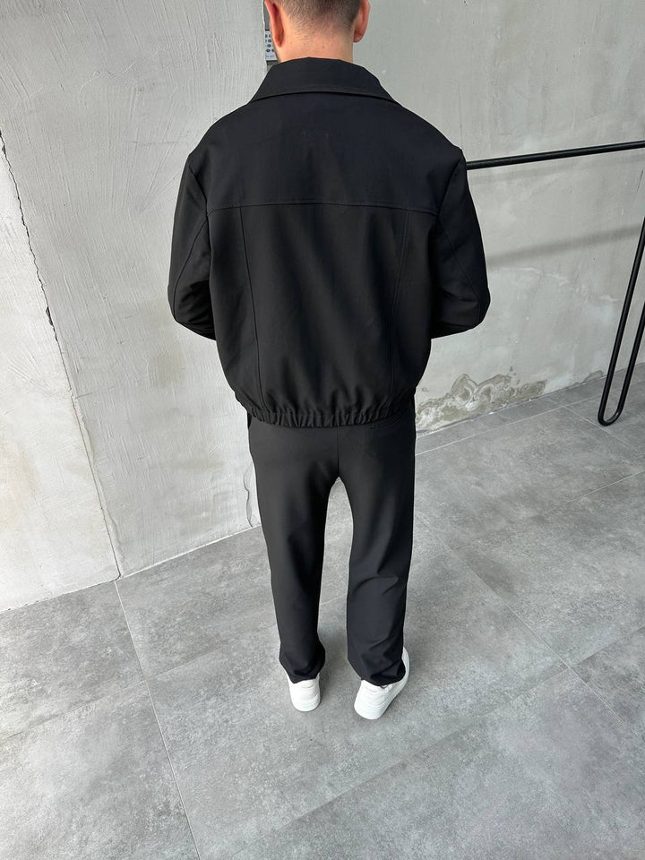 DIFRANSEL HARRINGTON BOXY SET IN BLACK