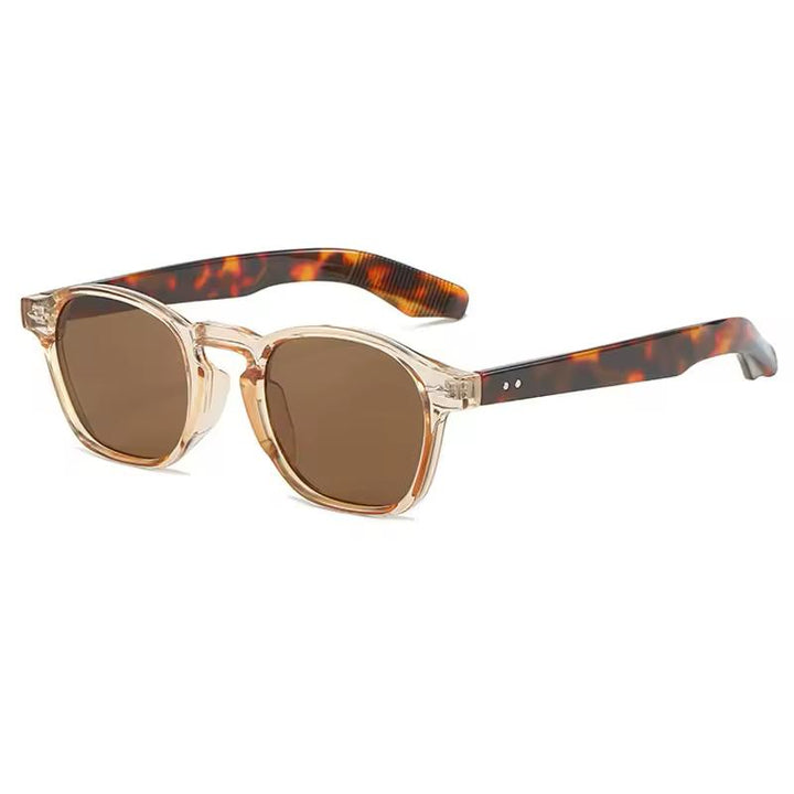 Geometric Vintage Sun glasses with Clear Rim