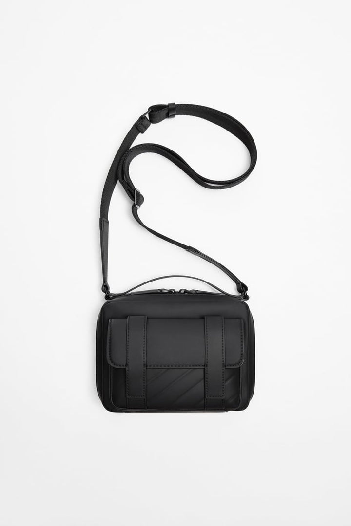 Zara Rubberized Crossbody Bag