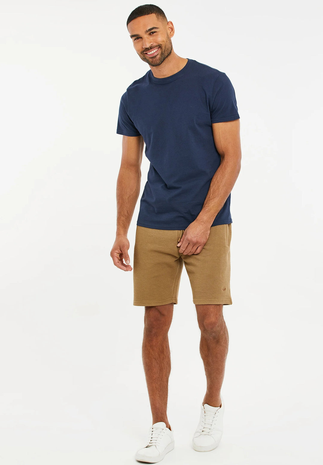 Threadbare Waffle THBFERGIE Shorts in stone