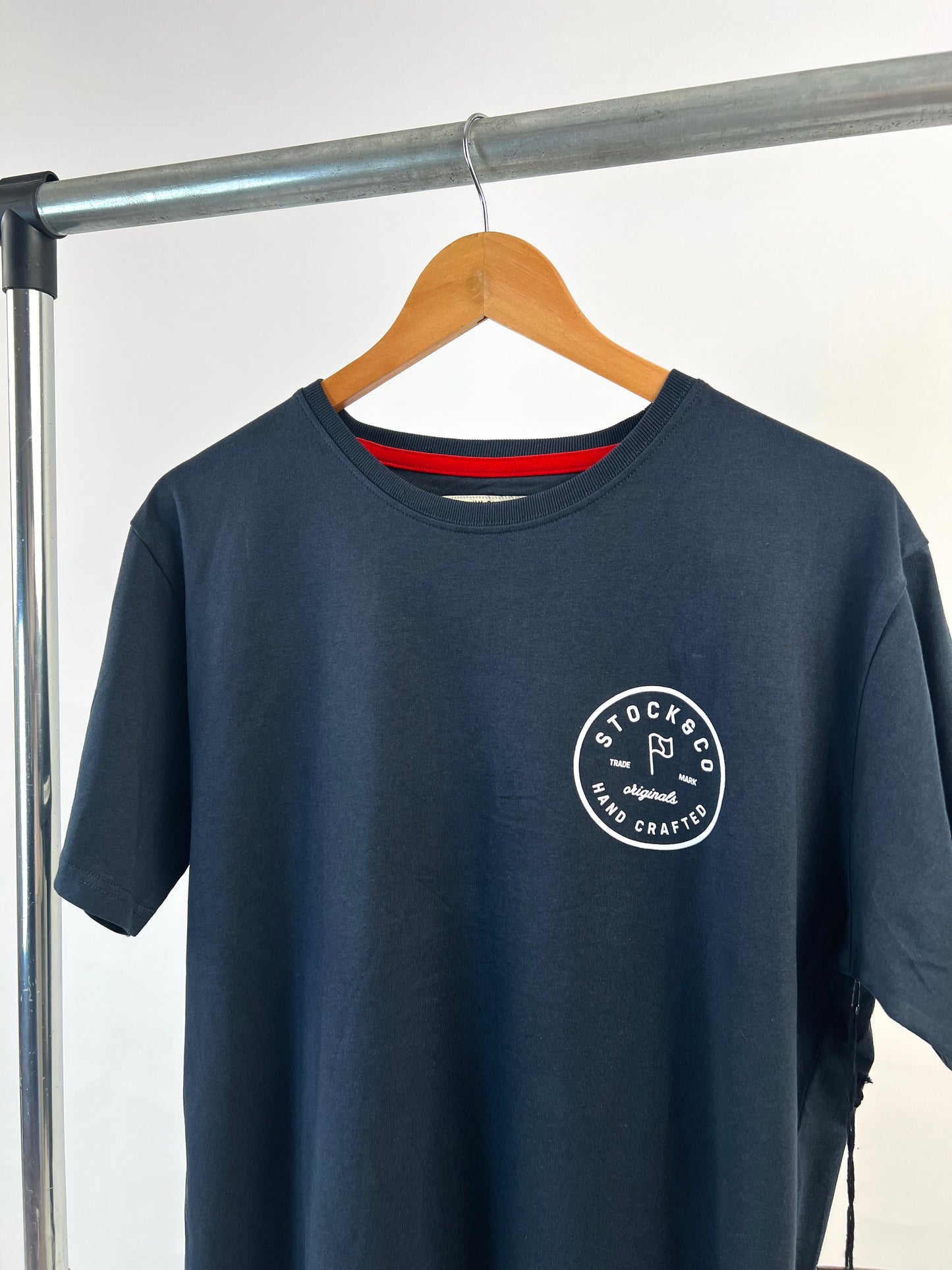 Stock & Co backprint t-shirt in blue