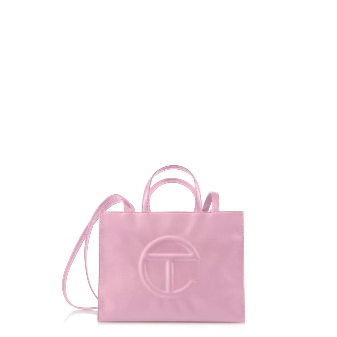 Telfar medium tote in bubblegum
