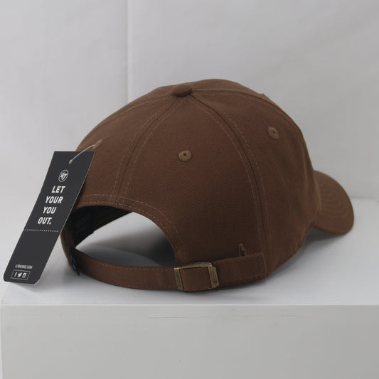 New York adjustable big logo baseball cap in brown