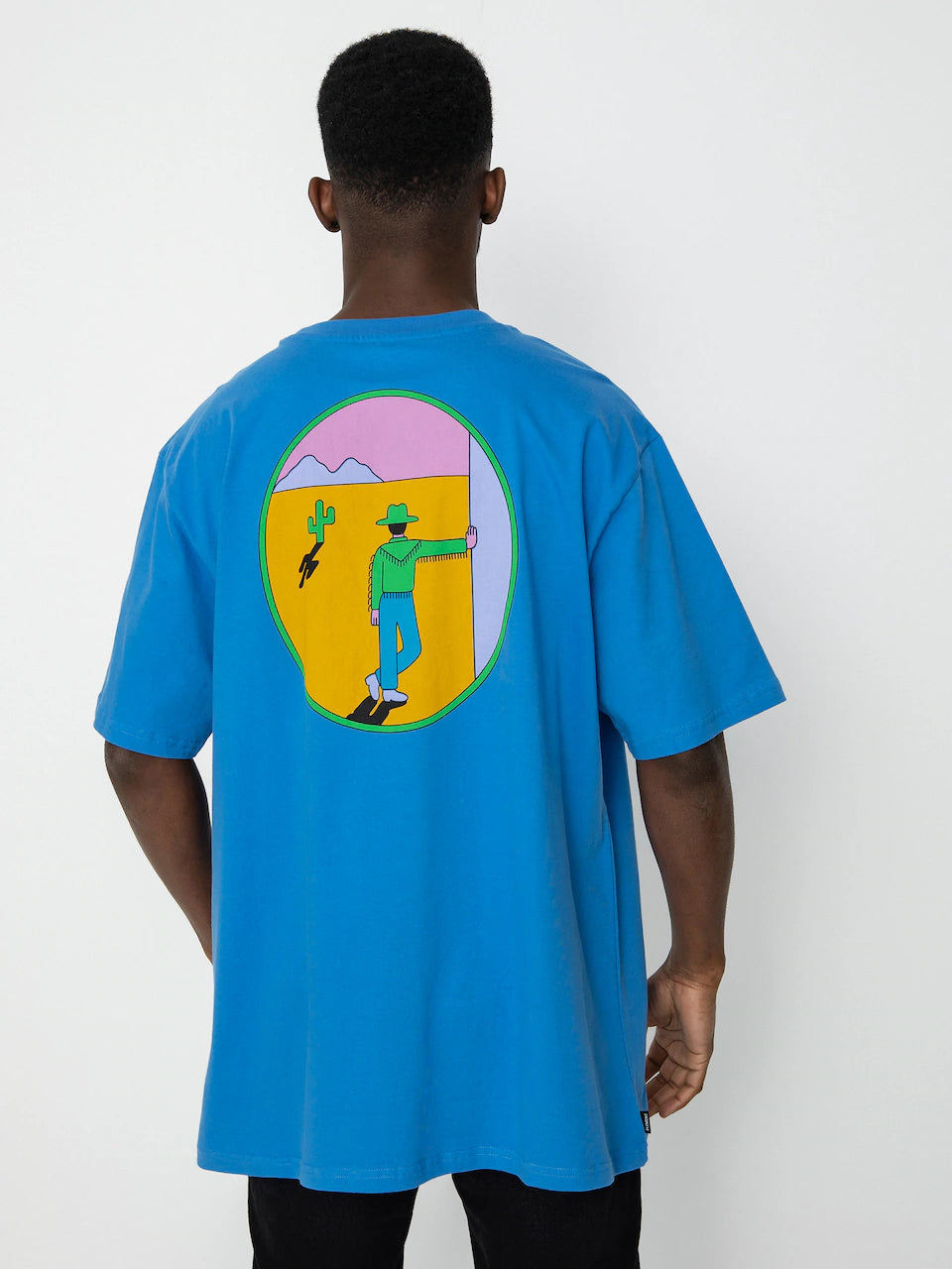 Element Cowboy Desert T-shirt in blue