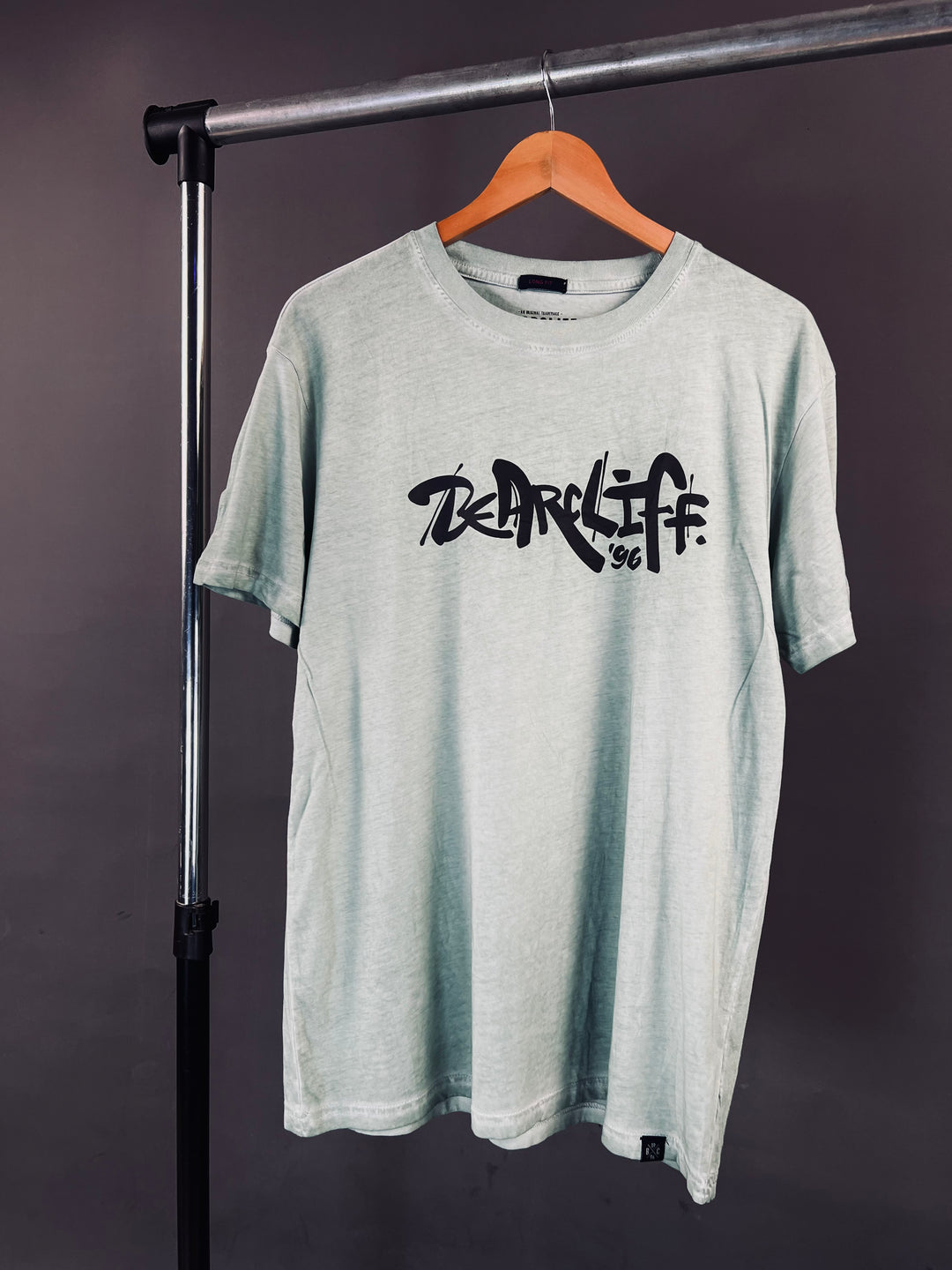 Bearcliff logo print T-shirt in mint