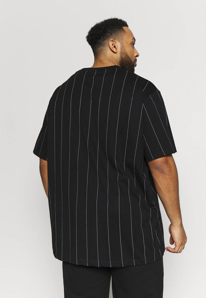 Urban Classics OVERSIZED PINSTRIPE TEE - Print T-shirt