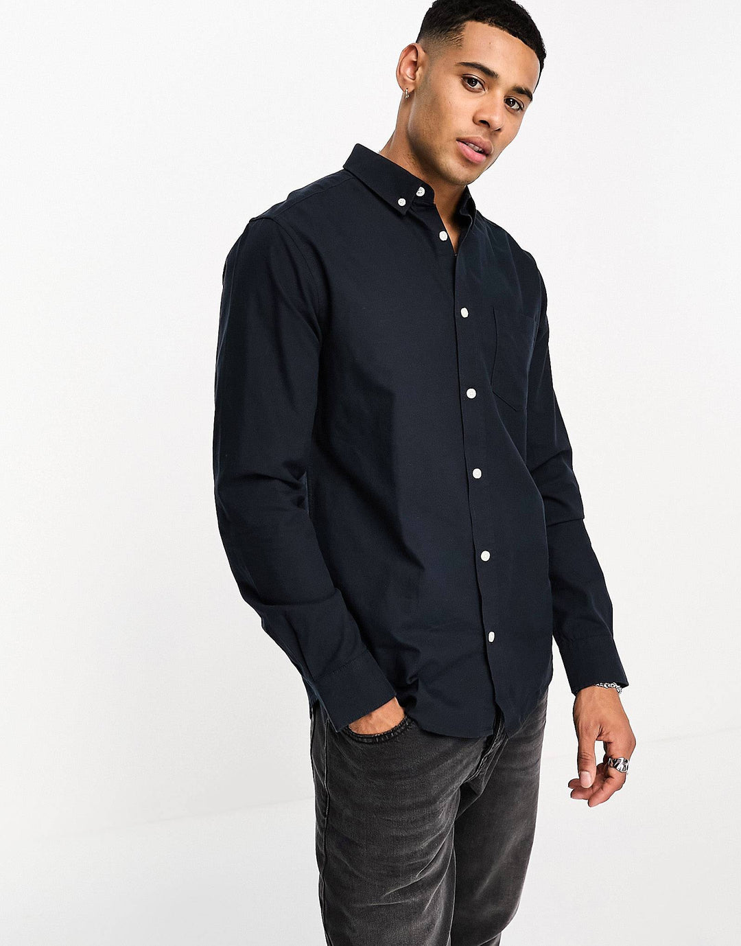 F&F Oxford shirt in dark Navy