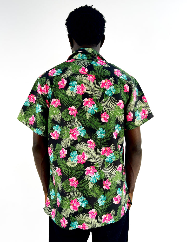 Board sports flower print shirt