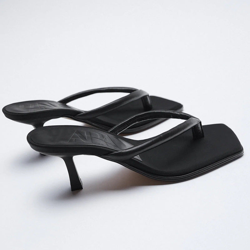 Zara square toe online sandals