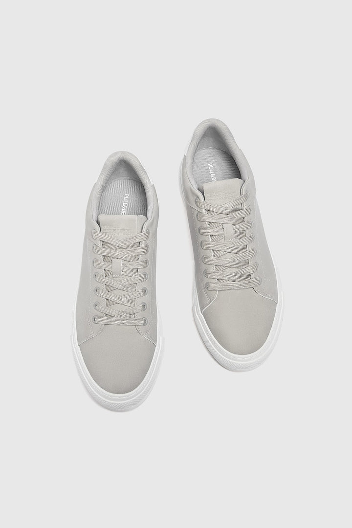 Pull&Bear casual trainers in white