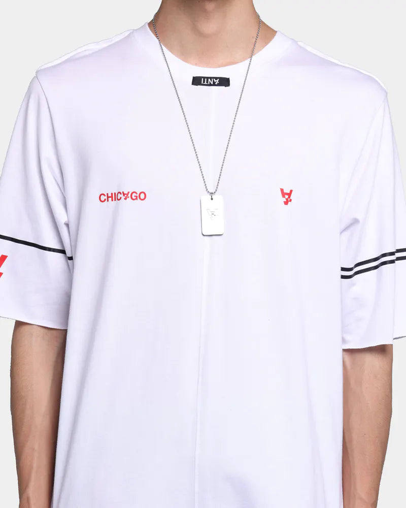 The Anti Order Logo Chicvgo A4 Symmetry T-Shirt in white