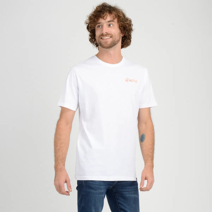 O’Neil coast Backprint T-shirt in white