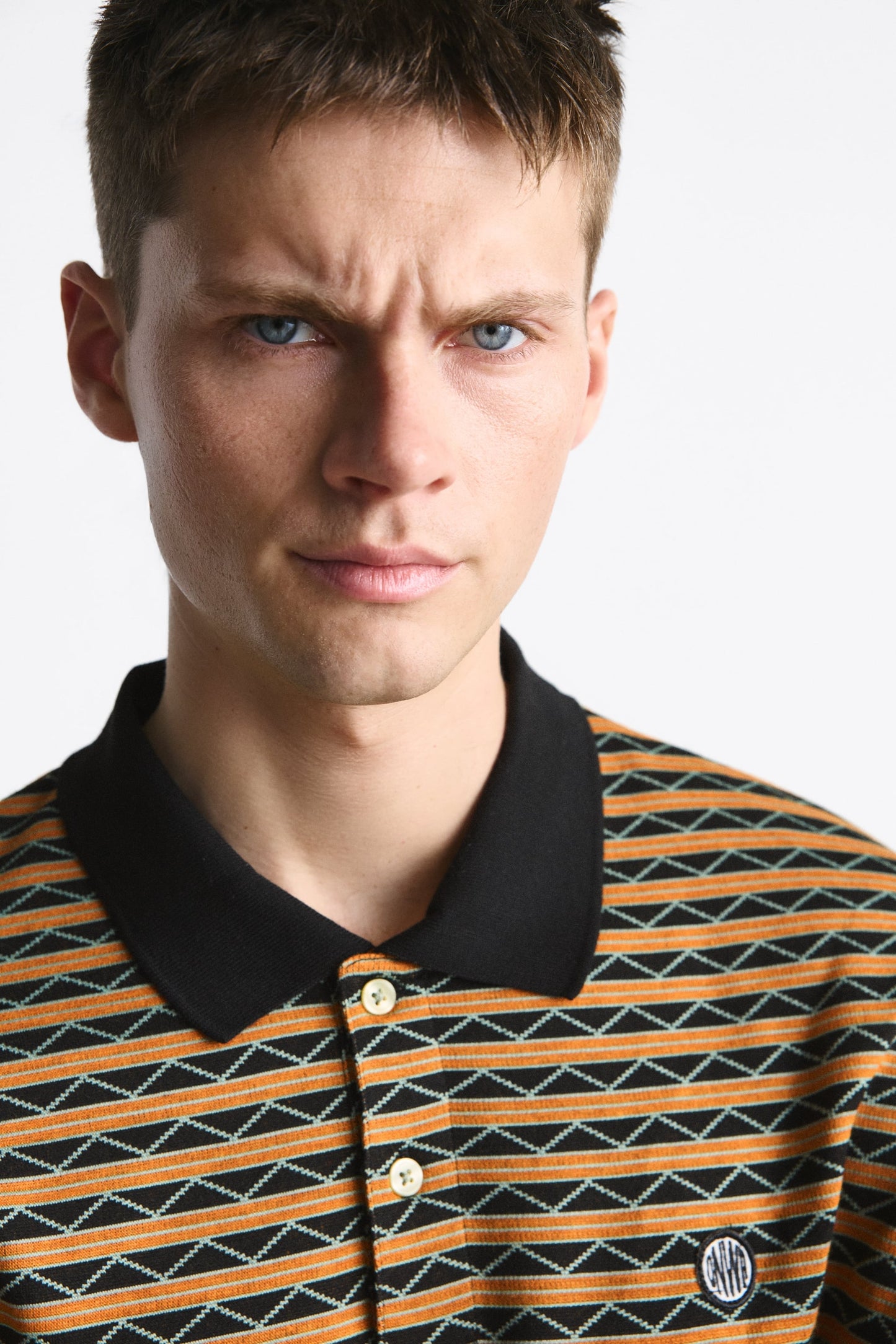ZARA GEOMETRIC JACQUARD POLO SHIRT Garmisland