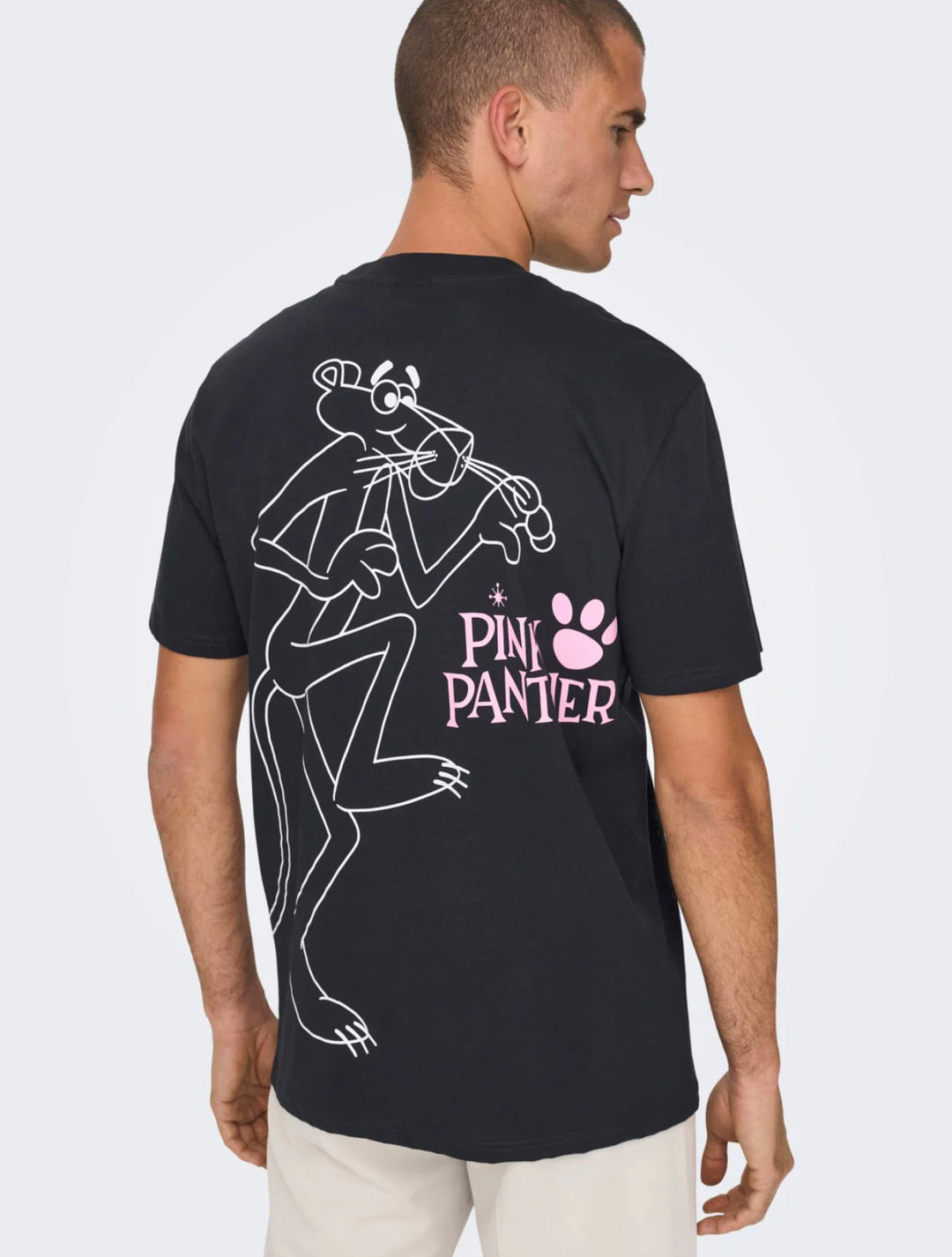 Only & Sons Pink Panther Backprint T-shirt