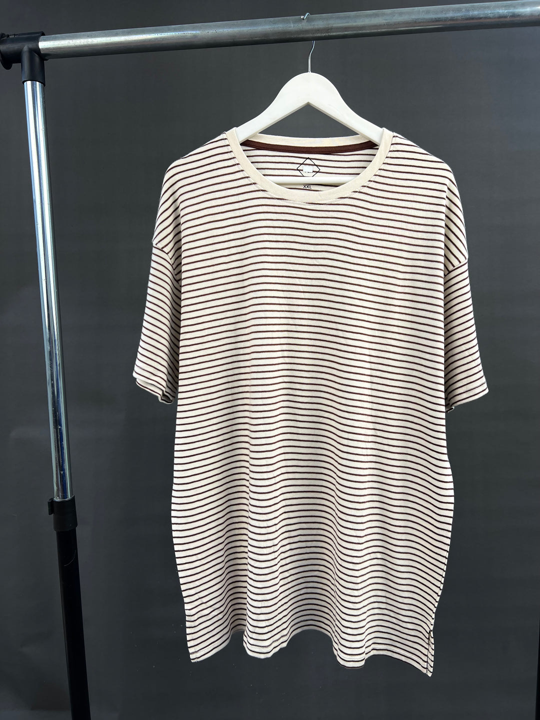 Tex Striped T-shirt in beige