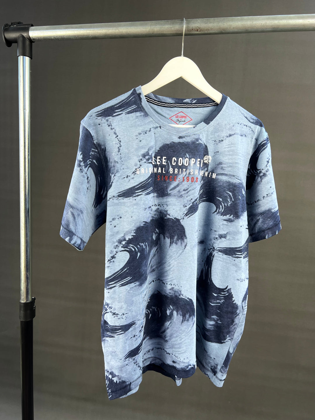 Lee Cooper dye print T-shirt in blue