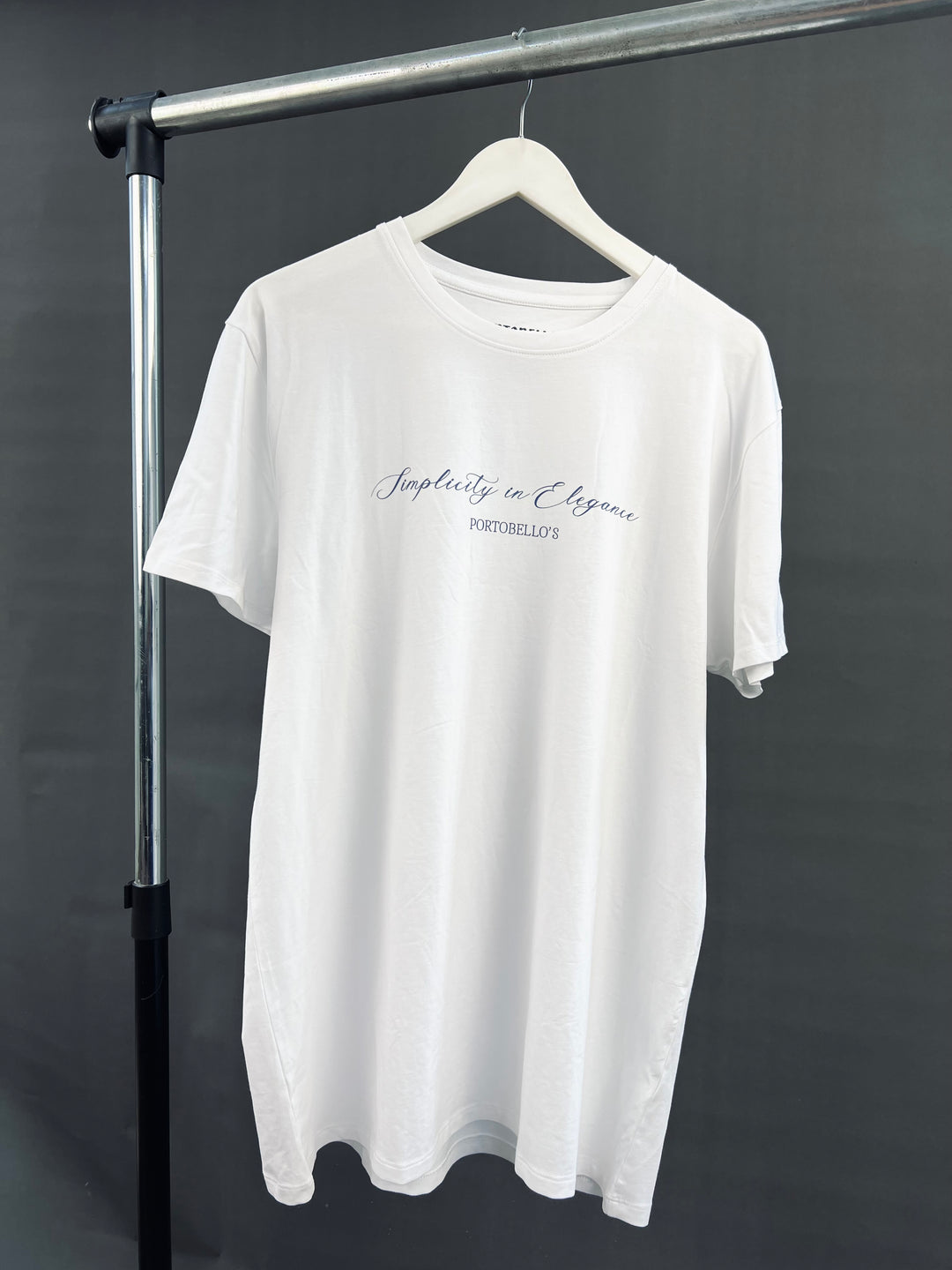 Portobello’s text print T-shirt in white