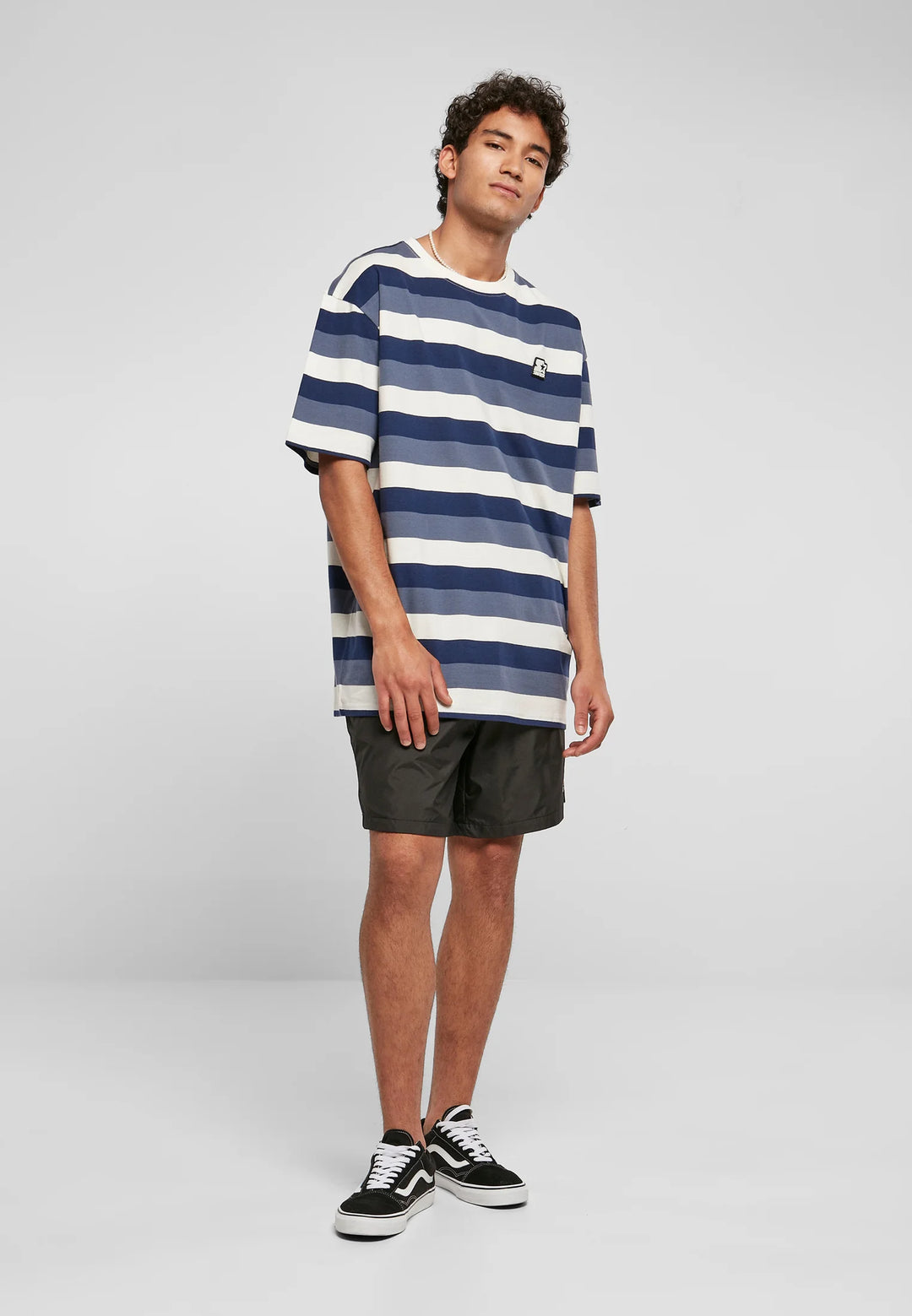 Starter Oversized Sun Striped T-shirt in blue/white