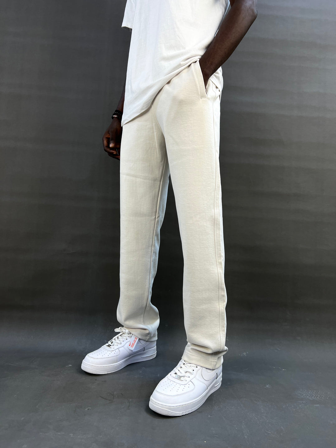 Garm island straight fit jogger pants in beige