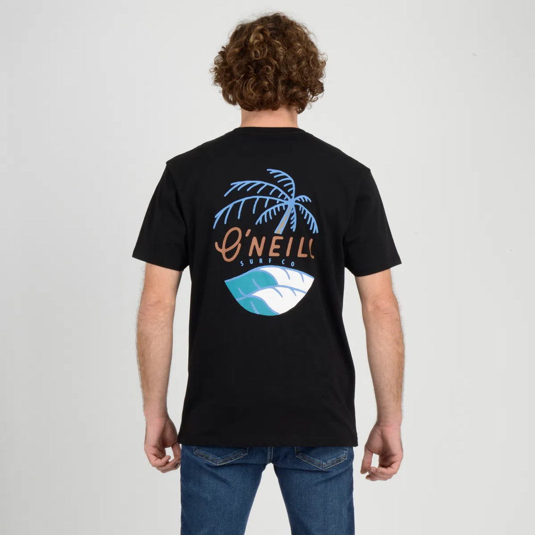 O’Neil coast Backprint T-shirt in black