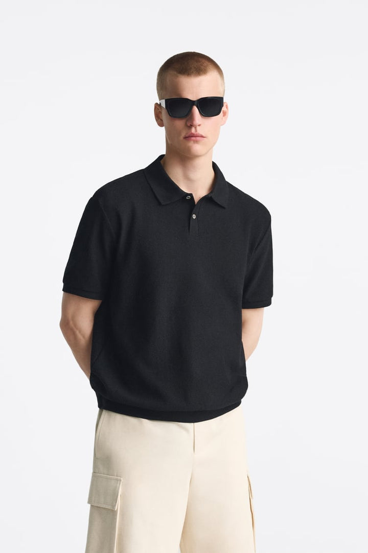 ZARA TEXTURED POLO