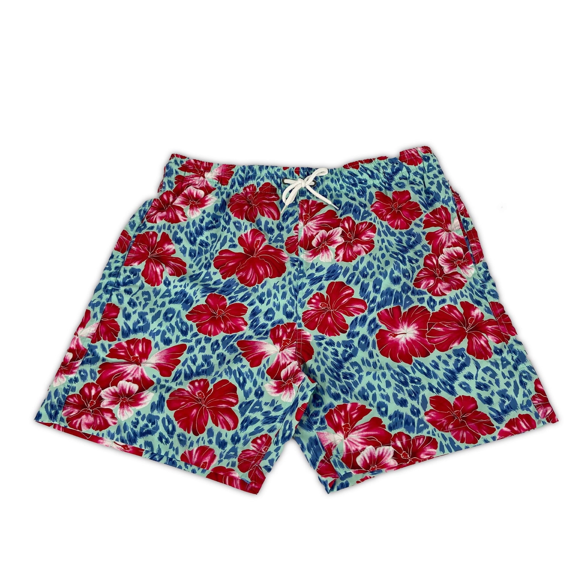 Leopard hibiscus swim shorts – Garmisland