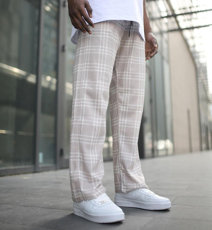 Spruce Check pants in beige