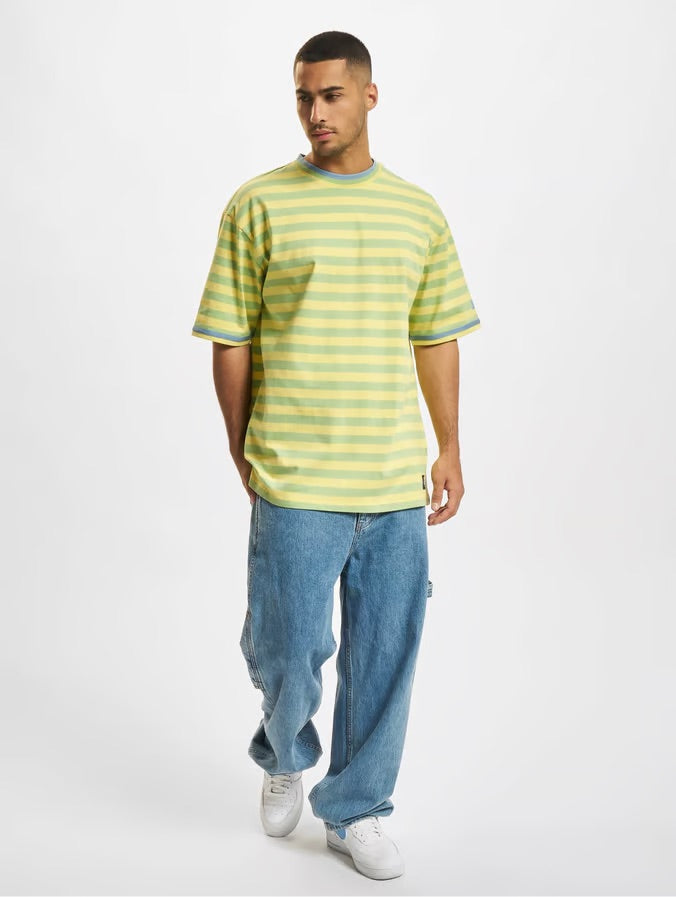 Starter striped t-shirt in lemon and green