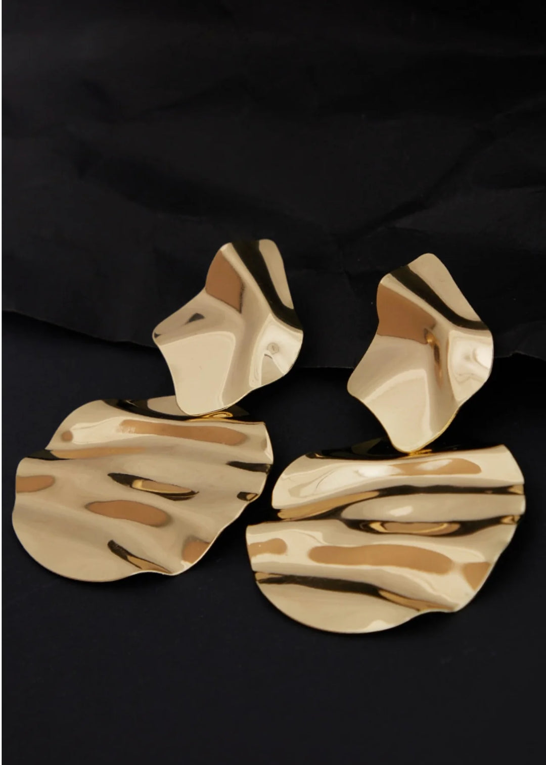 Good Abstract Disc Statement Earrings