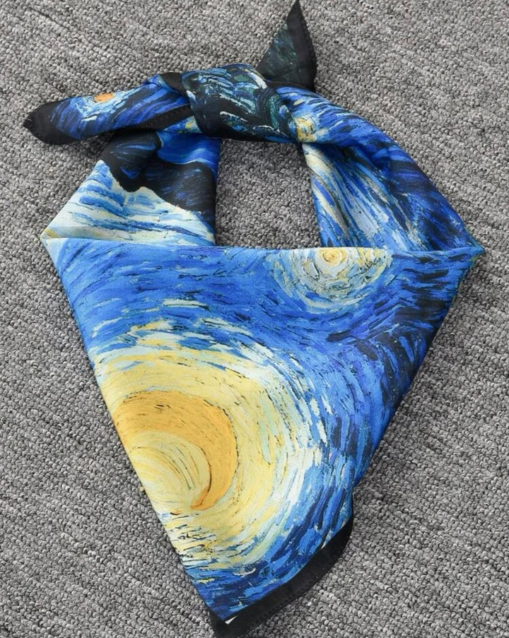 Van Gogh Starry Night Oil Painting Print Bandana