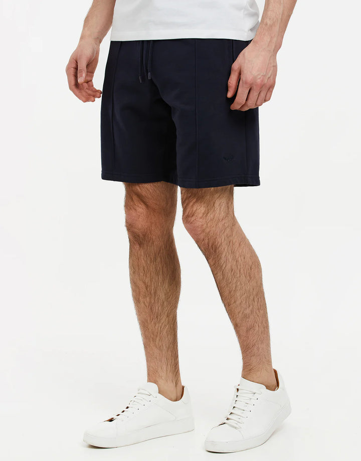 Threadbare Men's Stone Fleece Sweat Shorts in blue