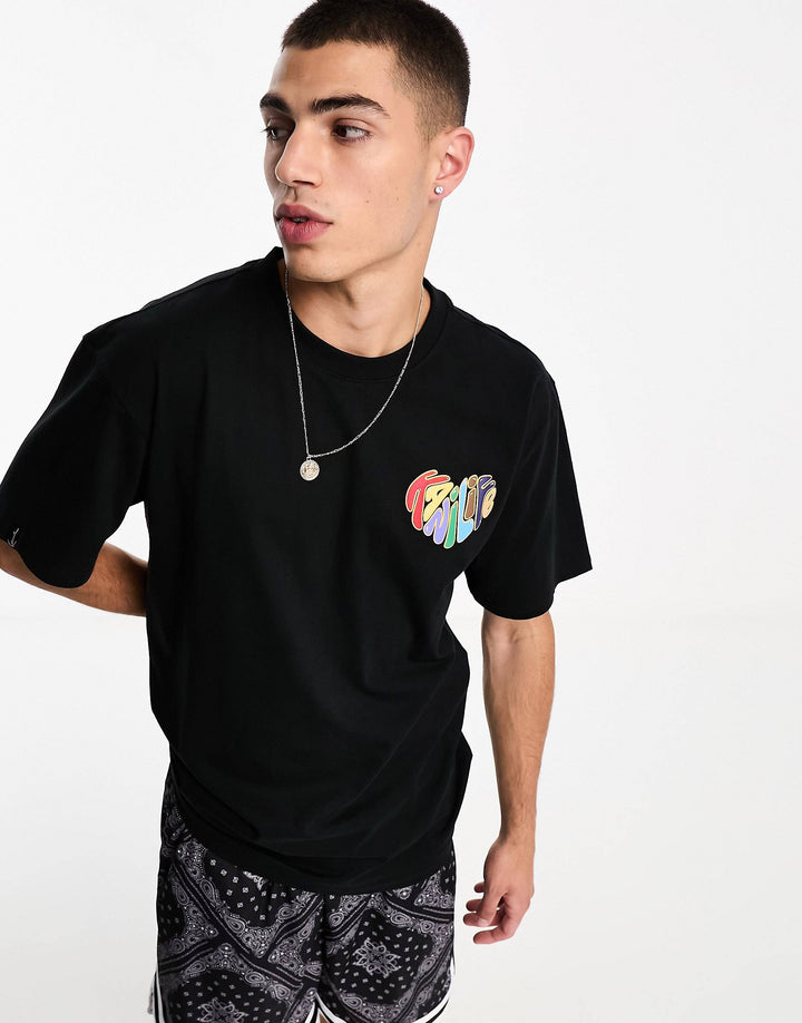 Karl Kani Kanilife Backprint T-shirt in black