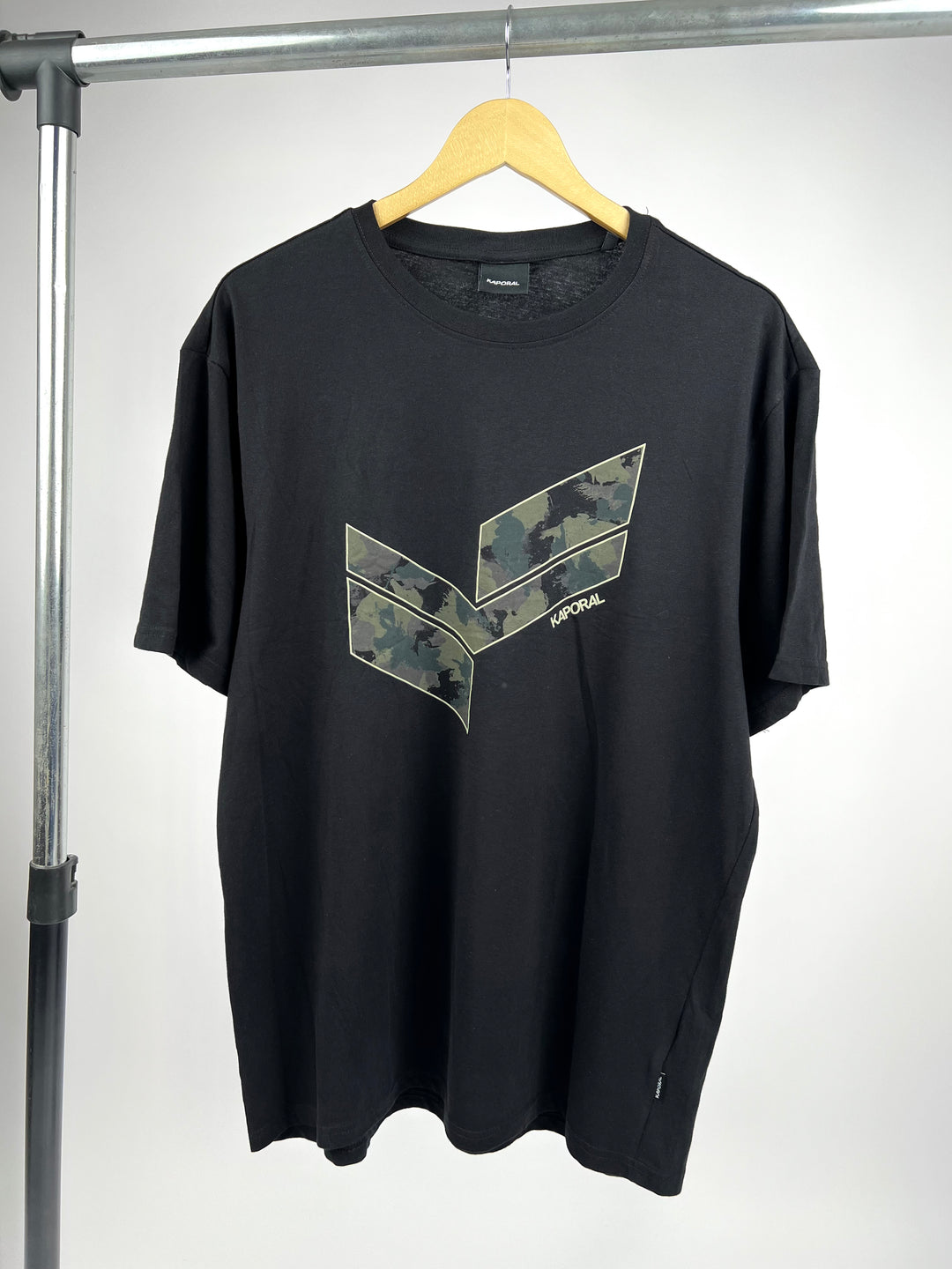 Kaporal print T-shirt in black