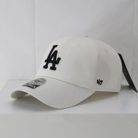 LA big logo adjustable baseball cap in white