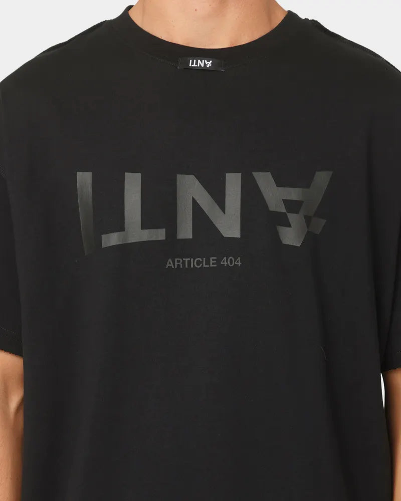 The Anti Order Logo Article 404 Non Seam T-Shirt in black